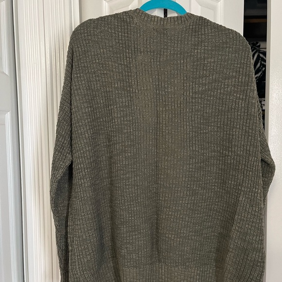 Mossimo army green cardigan sweater - Picture 4 of 4